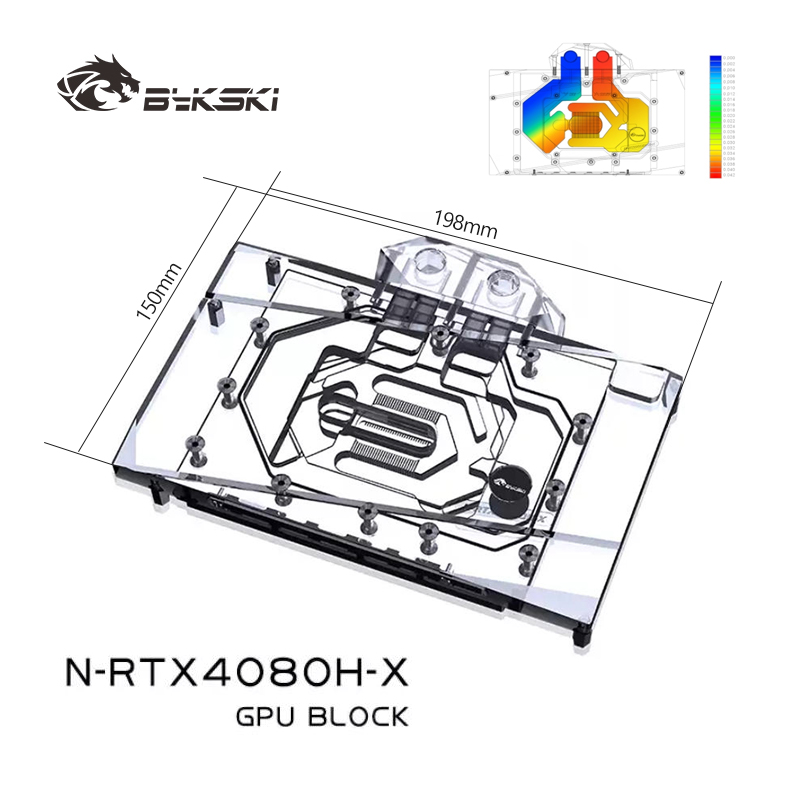 Bykski GPU Water Block for NVI - đánh giá và giá Rtx 4080 Water Cooling Block