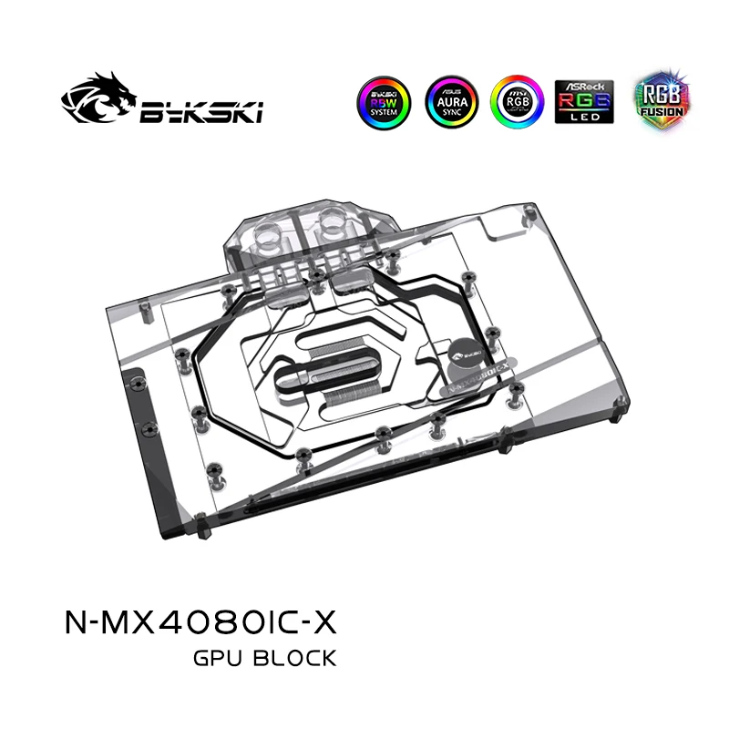 Bykski N-MX4080IC-X GPU Block  - đánh giá và giá Rtx 4080 Water Cooling Block