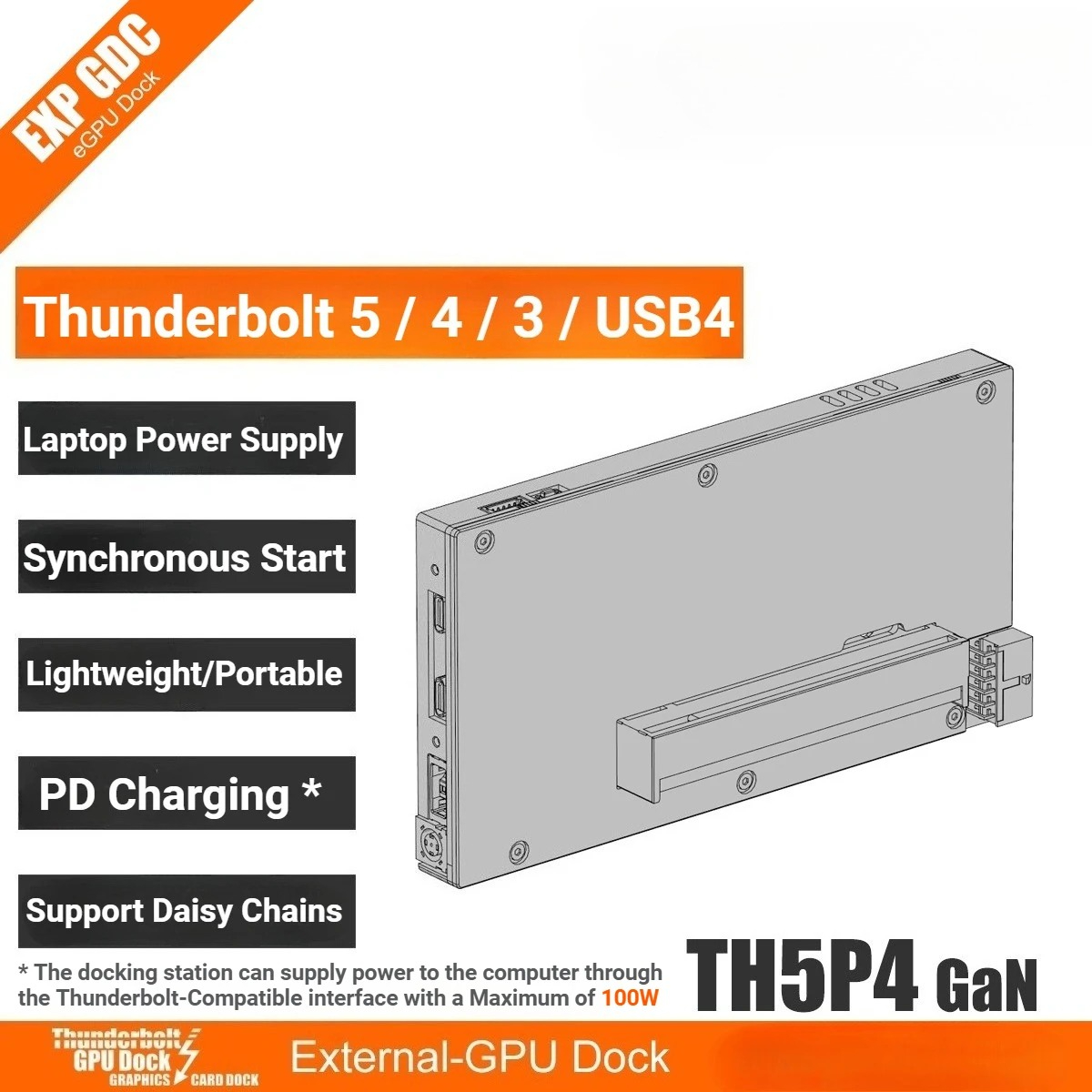 TH5P4GaN Laptop Thunderbolt 5/ - đánh giá và giá Gpu External Dock Egpu Thunderbolt 4