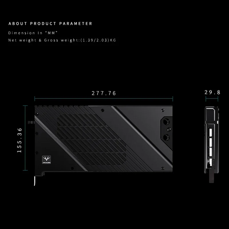 Granzon  GBN-MS4090VES，GPU Wat - đánh giá và giá Rtx 4090 Water Block Full Cover