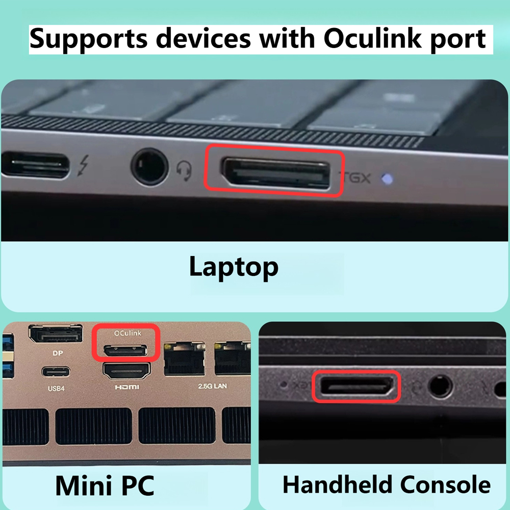 eGPU PCIE 4.0 X4 Oculink / M.2 - đánh giá và giá Oculink Gpu Dock Station