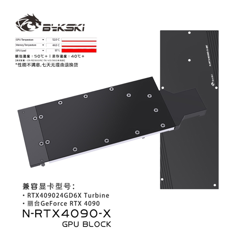 Bykski GPU Water Block Use for - đánh giá và giá Rtx 4090 Water Block Full Cover