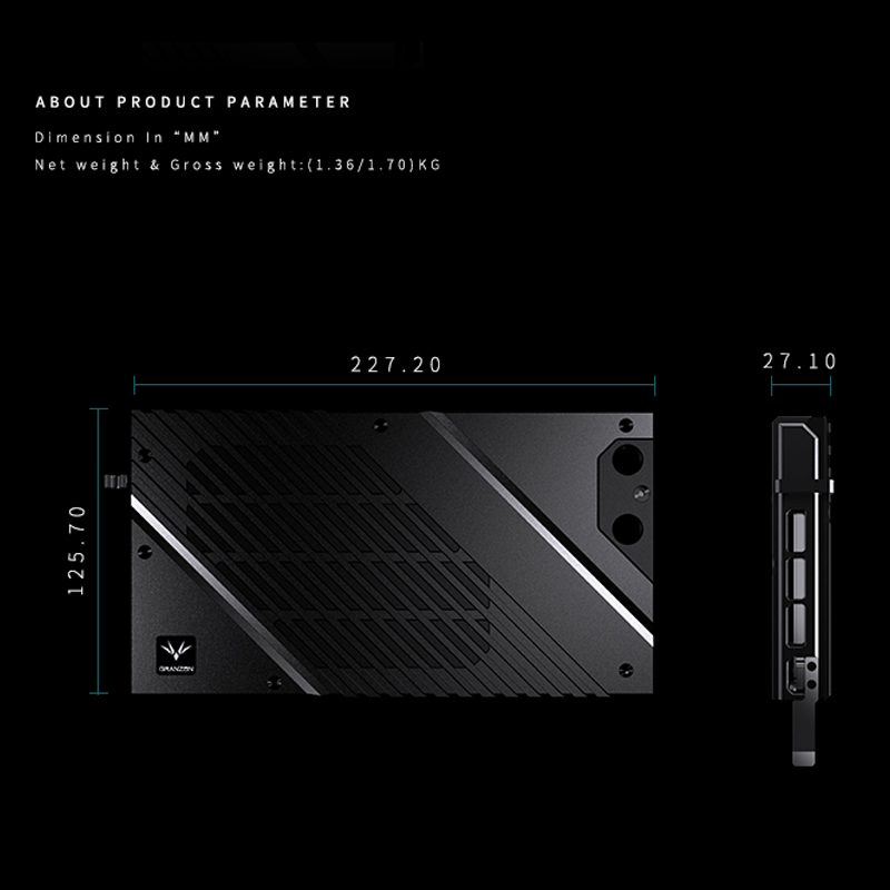 Granzon GBN-RTX4080FE GPU Bloc - đánh giá và giá Rtx 4080 Water Cooling Block
