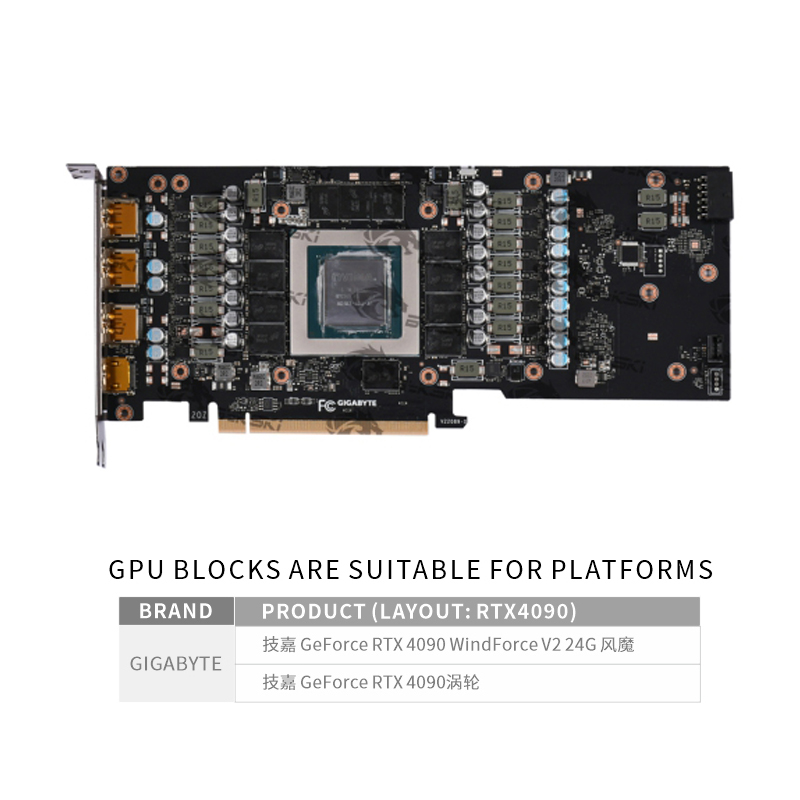 Bykski N-GV4090WF-X-V2 GPU Blo - đánh giá và giá Rtx 4090 Water Block Full Cover